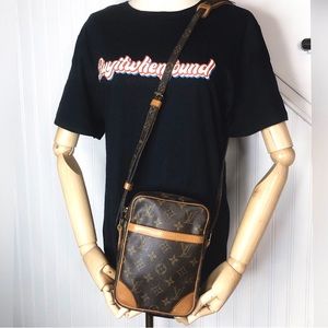 LOUIS VUITTON DANUBE PM Monogram Crossbody Shoulder Bag SL0919 with LV Dust Bag